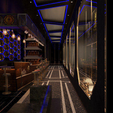 海南跨界装饰设计日月广场呀诺达酒吧